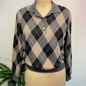 ☕️Perfect Vintage Grandpa Sweater from Alfred Dunner -Small ☕️ Made in the US